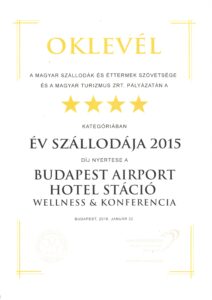 Hotel Stáció Wellness & Conference**** - Év Szállodája 2015