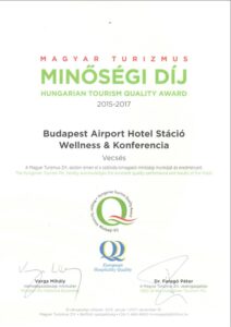 Hotel Stáció Wellness & Conference**** - Turizmus Minőségi Díj