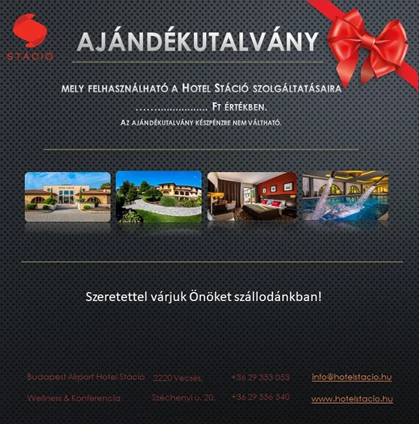 Hotel Stáció Wellness & Conference**** - Online ajándékutalvány vásárlás